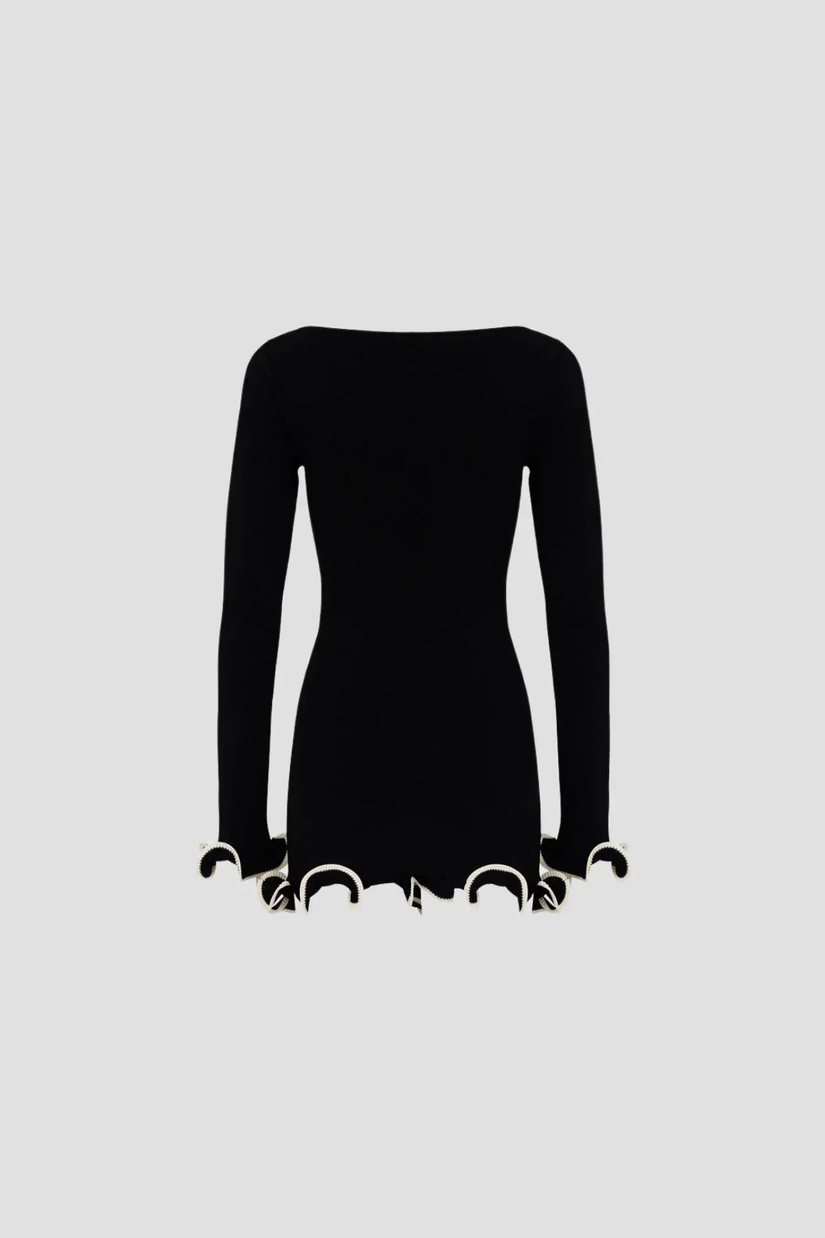 Cloud Wear XS GIA Mini Sukienka z Falbanowym Wykończeniem